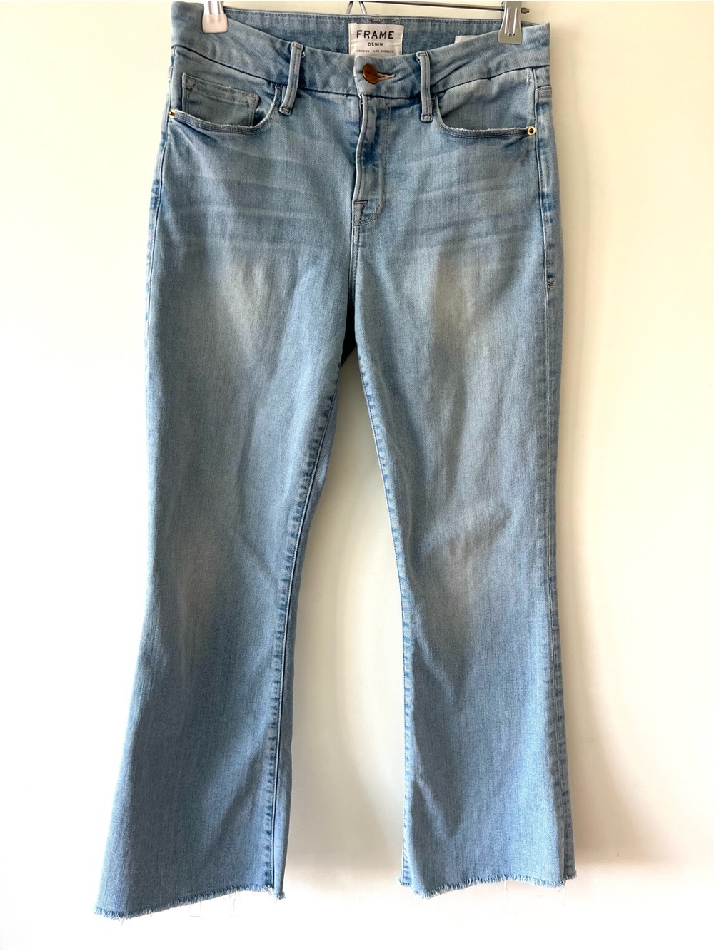 FRAME Le Crop Mini Boot Jeans Light Wash Size 26